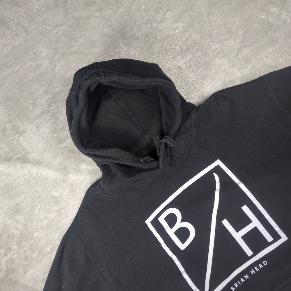 Brian Head Welch Korn Guitarist Band Merch Black Pullover Hoodie Sz L